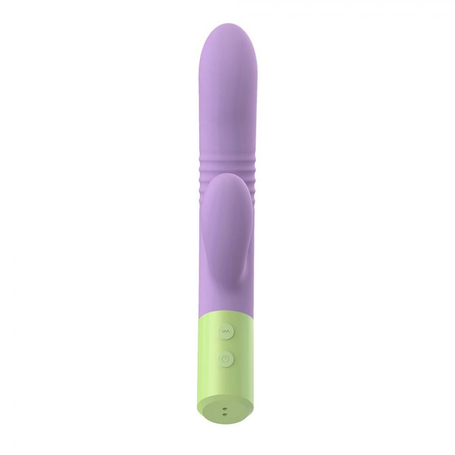 Foto do produto Vibrador Vai e Vem com Estimulador Clitoriano