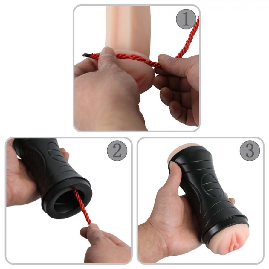 Foto do produto Masturbador Discreto Duplo Vagina e Boca