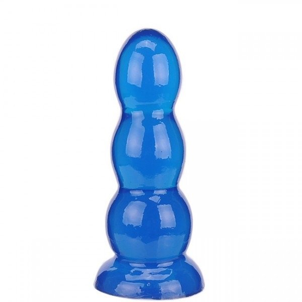 Foto do produto Plug Azul Gradual em Jelly 16 x 4,5 cm
