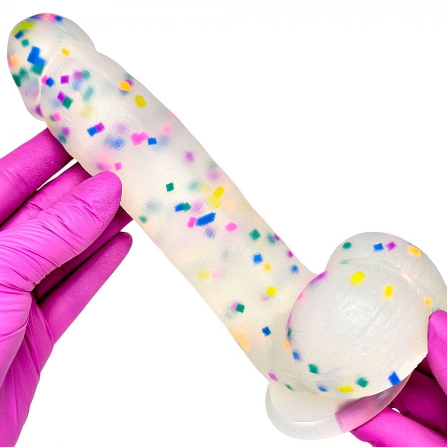 Foto do produto Pênis Confete em Silicone Premium 18 x 4cm