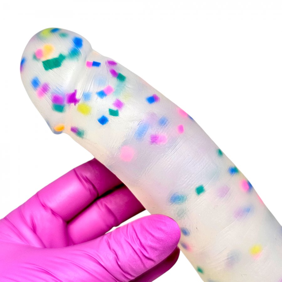 Foto do produto Pênis Confete em Silicone Premium 18 x 4cm
