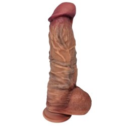 Pênis Ultra Real em Silicone Platinum 27 x 6,5 cm