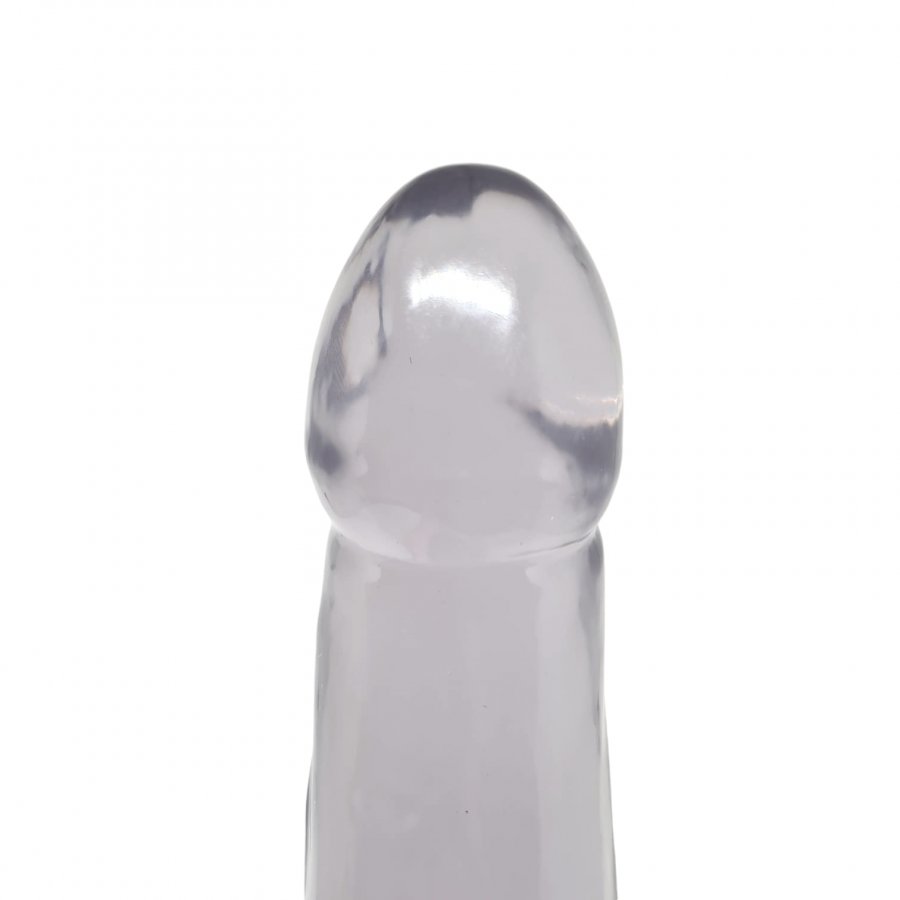 Foto do produto Pênis Curvo em Gel Transparente 20x4,5cm