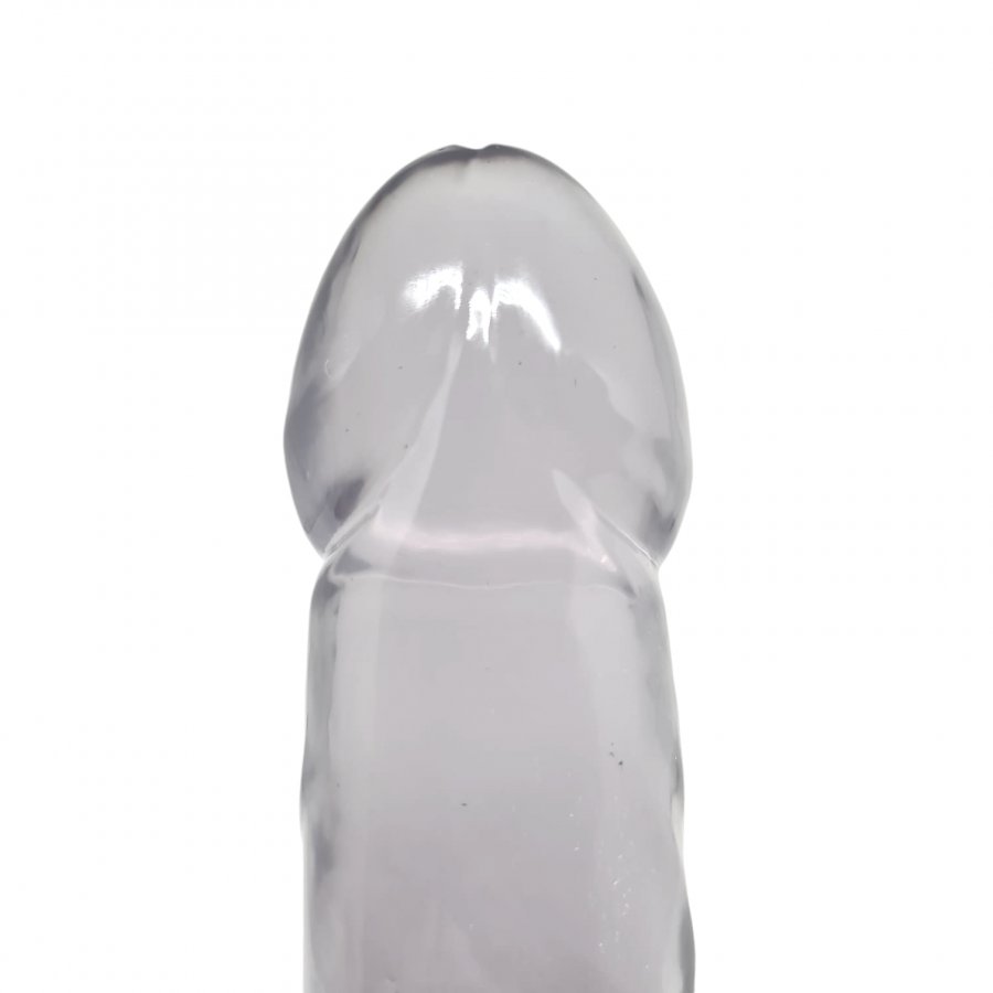 Foto do produto Pênis Curvo em Gel Transparente 20x4,5cm