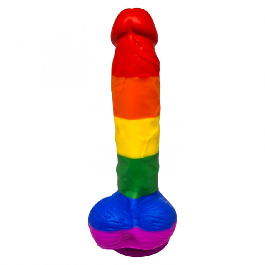 Foto do produto Dildo Arco Íris em Silicone 20x4cm
