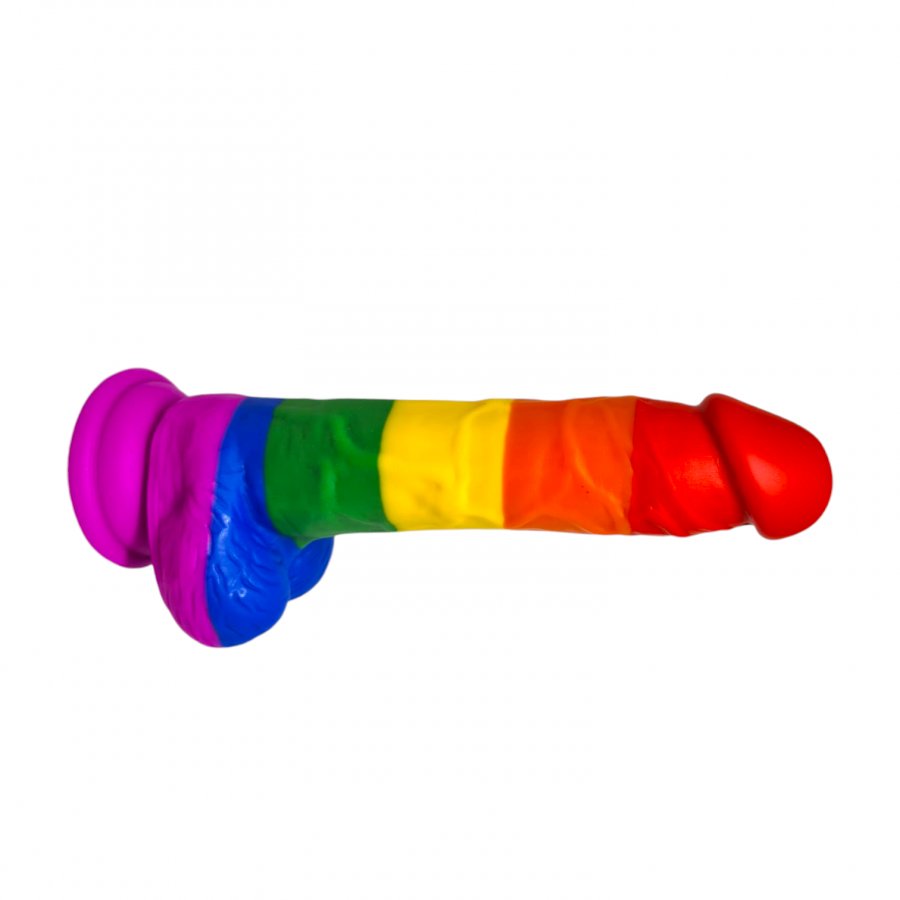 Foto do produto Dildo Arco Íris em Silicone 20x4cm
