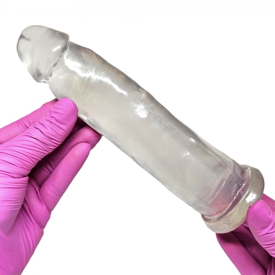 Foto do produto Pênis Adorável em Silicone Transparente 19x4,5cm