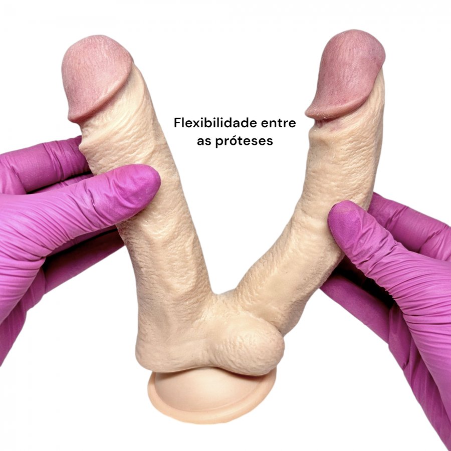 Foto do produto Pênis Realístico Dupla Penetração