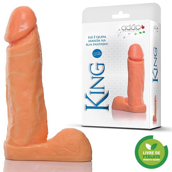 Foto do produto Pênis Realístico King  - com Escroto 18 x 4cm