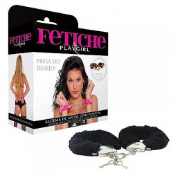 Algemas em Metal com Pelúcia