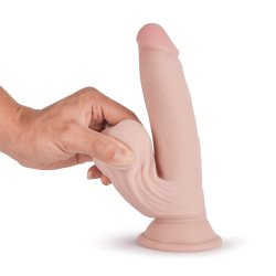 Pênis em Cyberskin com Bolas Balançantes 18x4cm