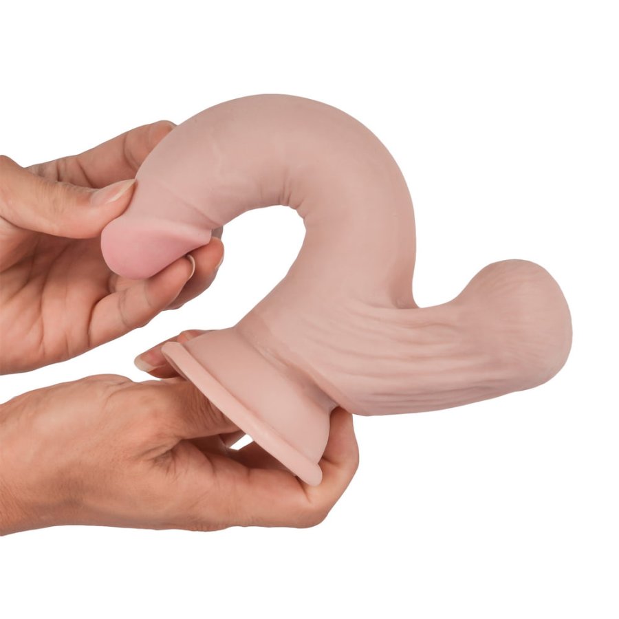 Foto do produto Pênis em Cyberskin com Bolas Balançantes 18x4cm