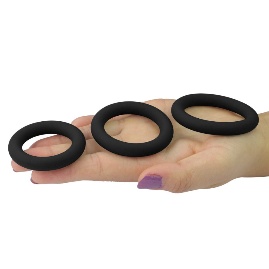 Foto do produto 3 Anéis em Silicone para Retardar a Ejaculação
