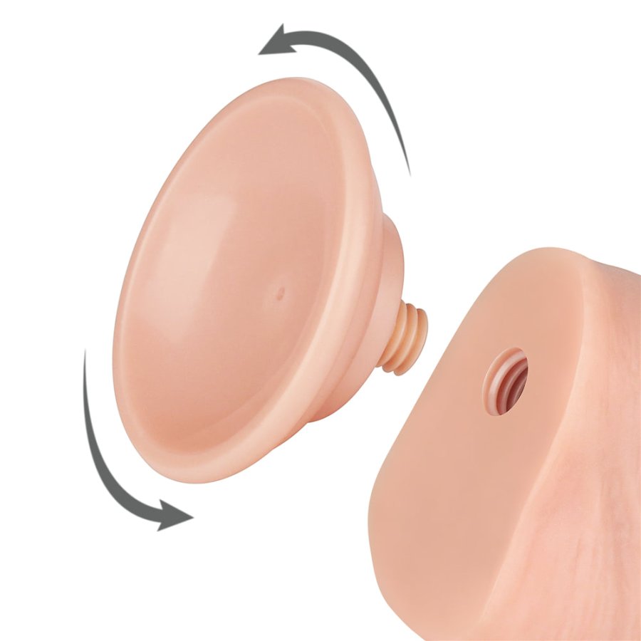 Foto do produto Peter - Pênis Dupla Camada 18 x 4,5cm (Bege)