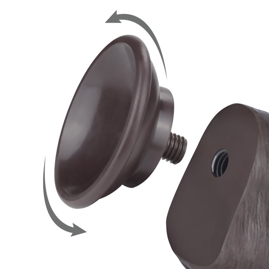 Foto do produto Peter - Pênis Dupla Camada 18 x 4,5cm (Chocolate)