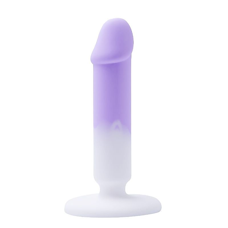 Foto do produto Plug Anal em Silicone - Lilás e Branco