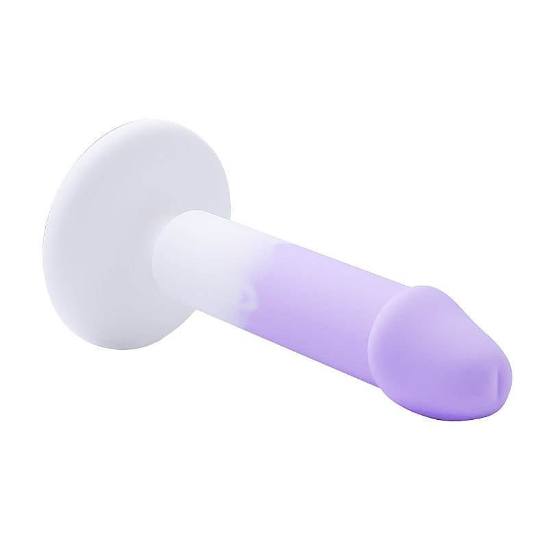 Foto do produto Plug Anal em Silicone - Lilás e Branco
