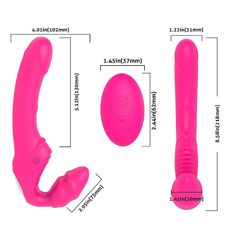 Foto do produto Dildo Strapless Grande Recarregável - 9 Modos