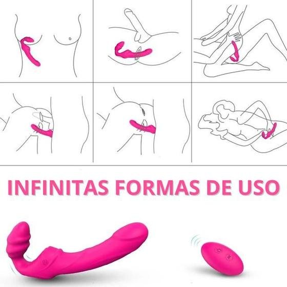 Foto do produto Dildo Strapless Grande Recarregável - 9 Modos