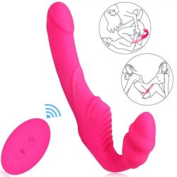 Dildo Strapless Grande Recarregável - 9 Modos