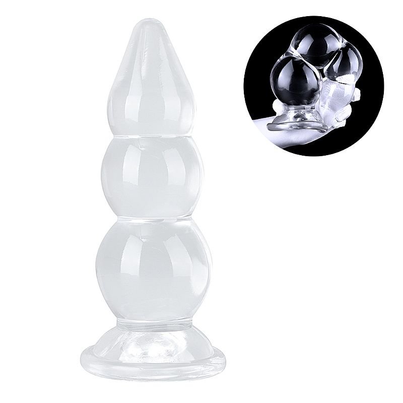 Foto do produto Plug Gigante em Silicone Transparente 20 x 8cm
