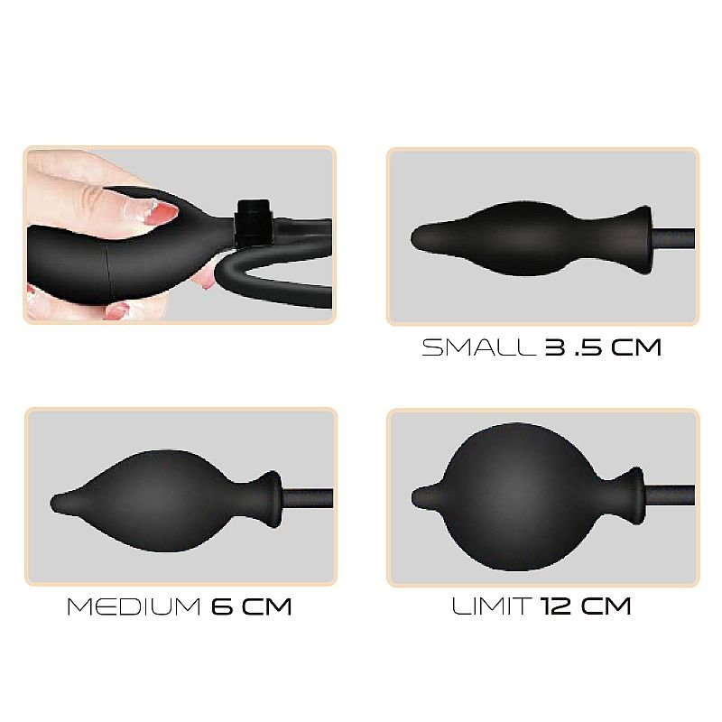 Foto do produto Plug Anal Inflável 11,5 x 3,5cm