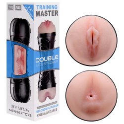 Masturbador Discreto Duplo Ânus e Vagina