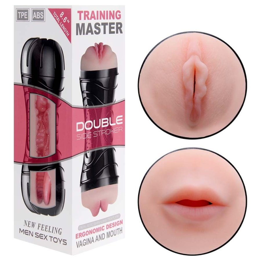 Foto do produto Masturbador Discreto Duplo Vagina e Boca
