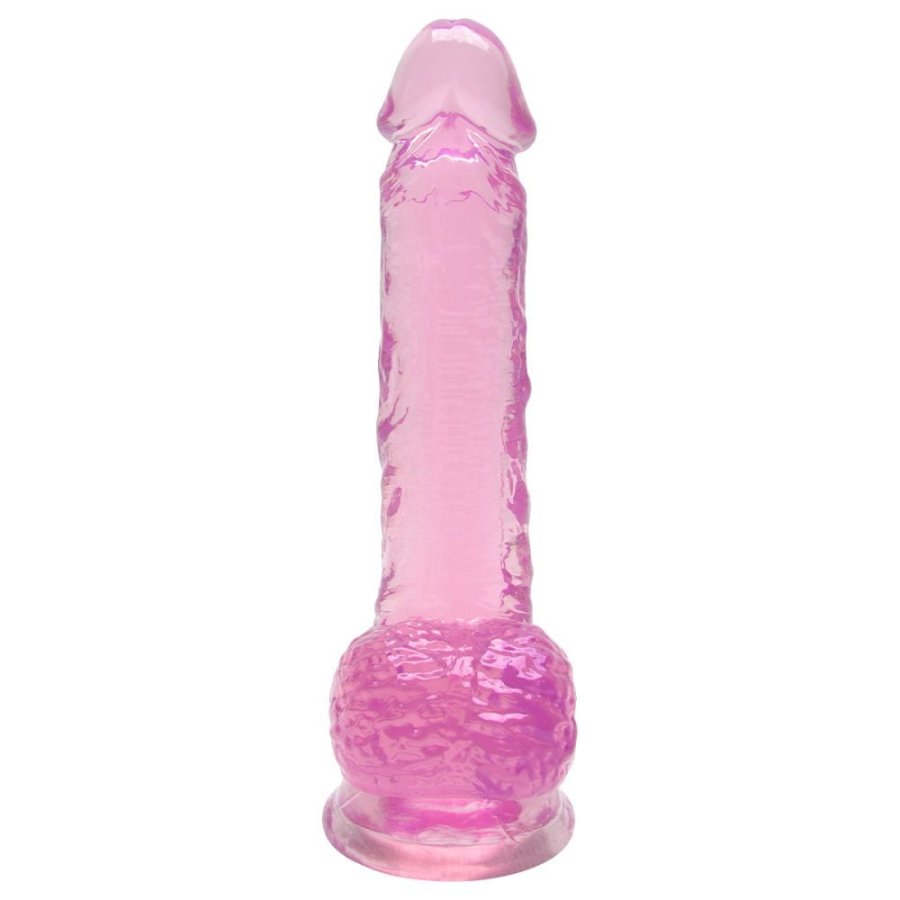 Foto do produto Penis Rosa em Silicone Transparente 18 x 3,8cm
