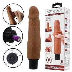 Pênis Vibrador com Dupla Camada 18 x 4cm