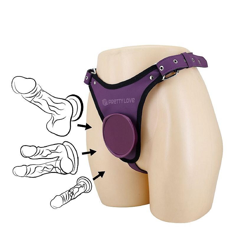 Foto do produto Cinta Strap-on Luxo com Base para Ventosa