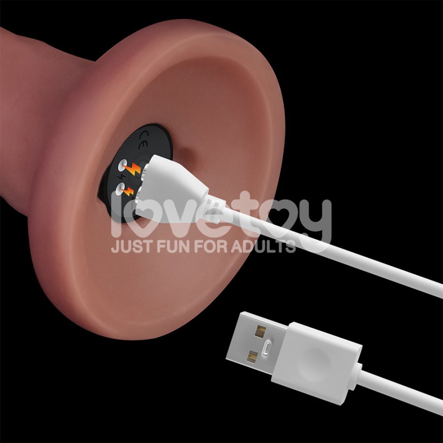 Foto do produto Pênis Dupla Densidade com Vibro e Ventosa 18 x 4cm