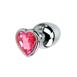 Plug Anal Pequeno de Coração - Rosa