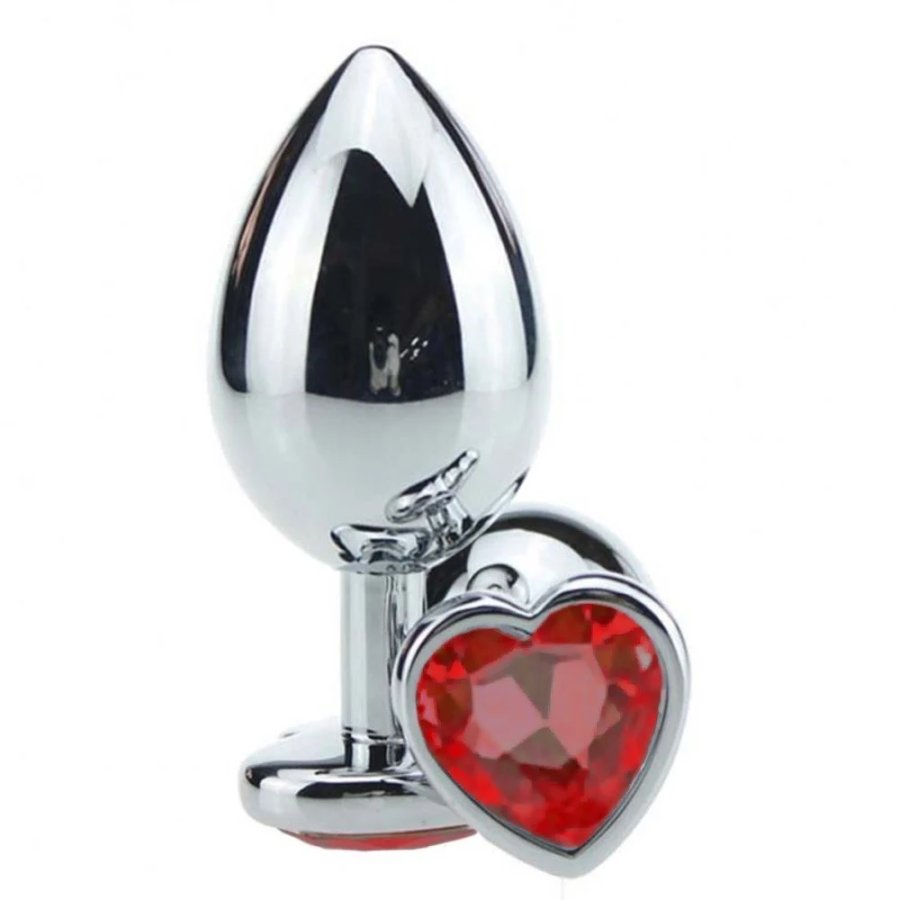 Foto do produto Plug Grande Coração - Vermelho