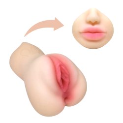 ISA: Masturbador Masculino Triplo (Bege)