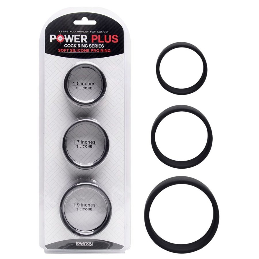 Foto do produto Kit com 3 Anéis Peniano em Silicone