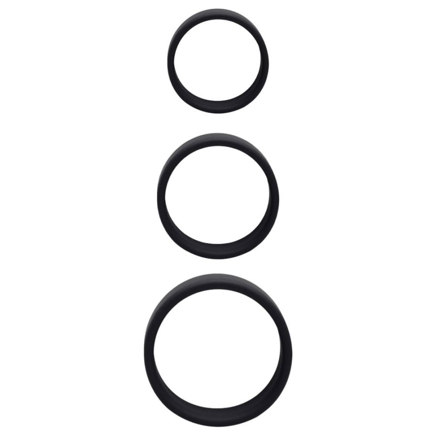 Foto do produto Kit com 3 Anéis Peniano em Silicone