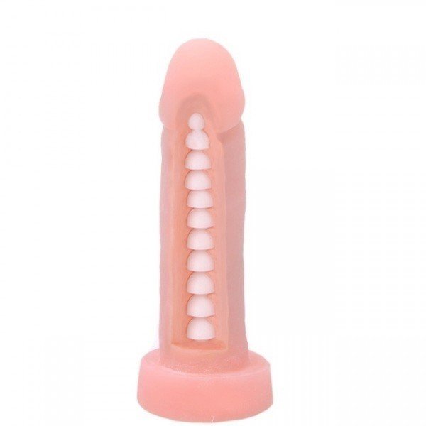 Foto do produto Pênis em Cyberskin Vertebrado 17x4cm