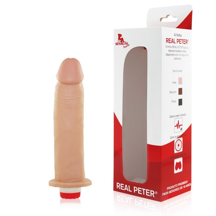 Foto do produto Pênis com Vibro Peter Inusitado 22x4,5cm