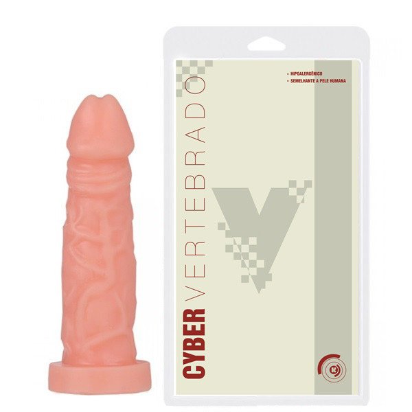 Foto do produto Pênis em Cyberskin Vertebrado 17x4cm