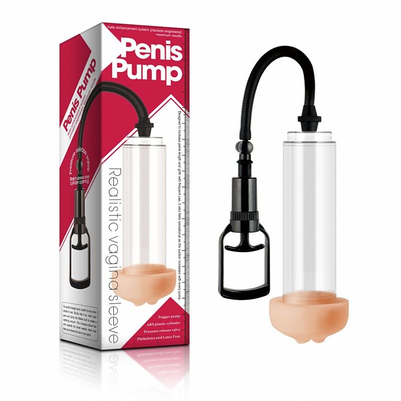 Foto do produto Pênis Pump: Bomba Peniana Masturbadora com Bocal Vagina CyberSkin