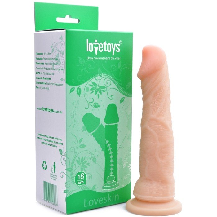 Foto do produto Pênis Realístico em Cyberskin com Vértebra e Ventosa 19x4cm