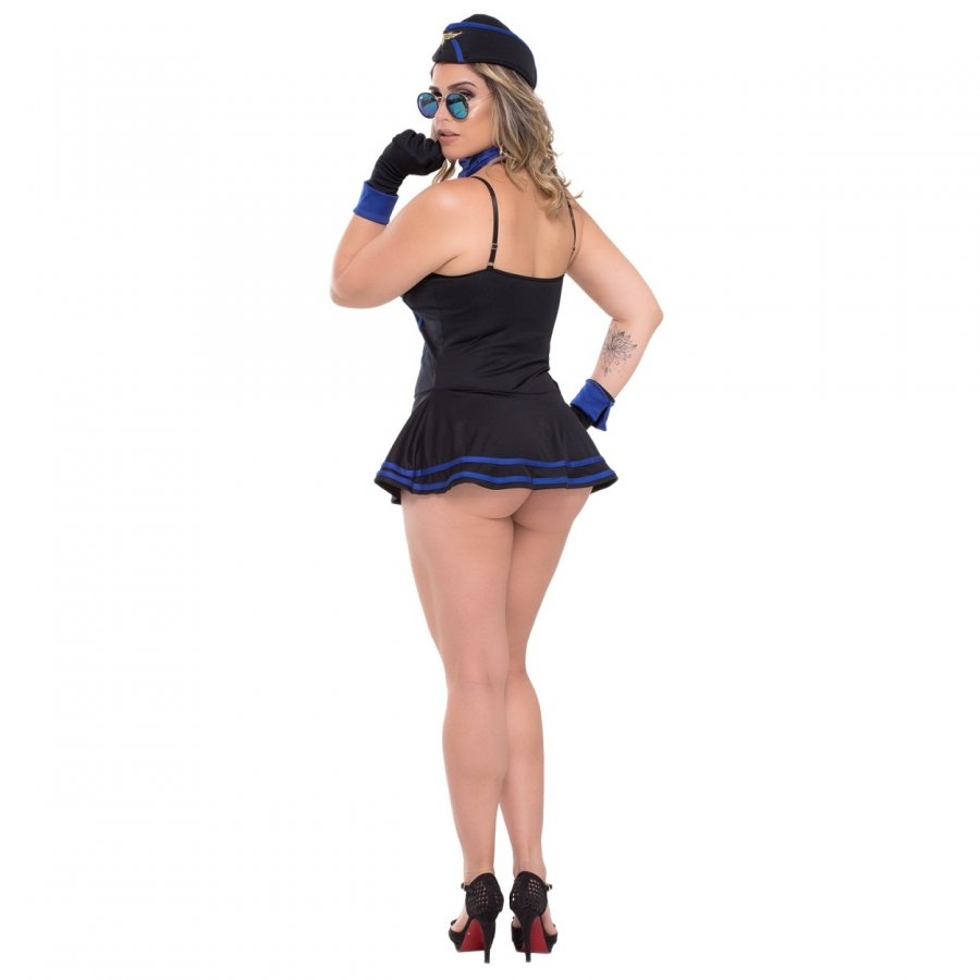 Foto do produto Fantasia Comissária de Bordo Fiorella