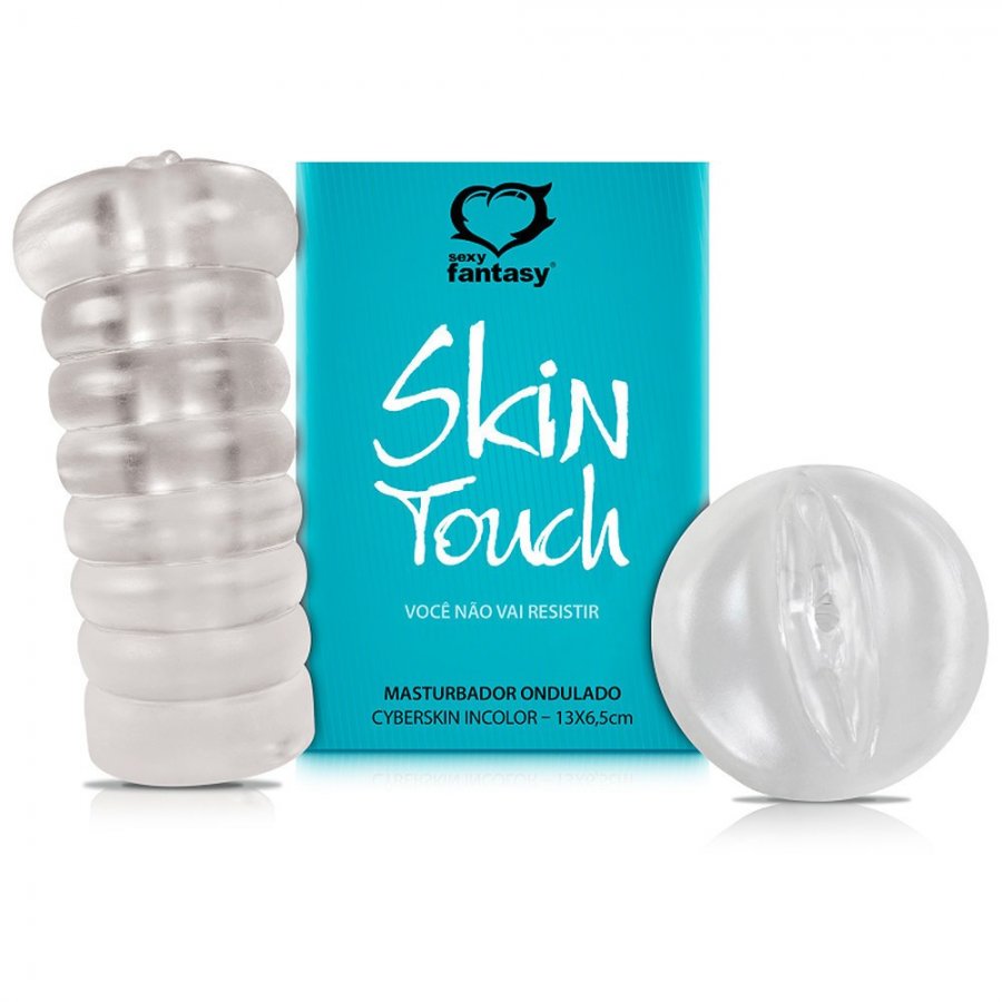 Foto do produto Masturbador Vagina Ondulada em Cyberskin Incolor