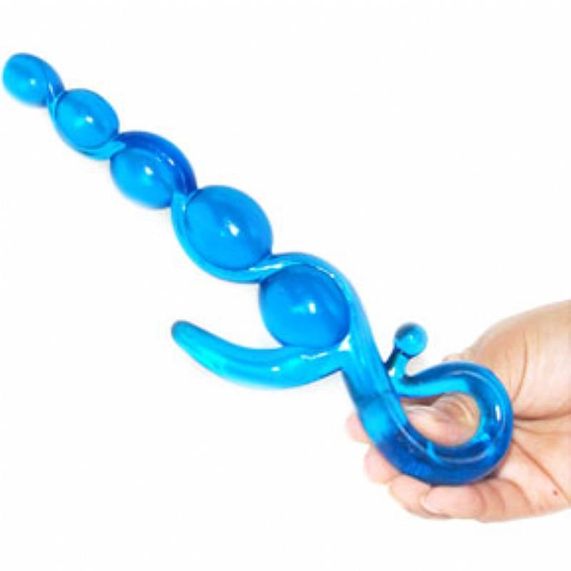 Foto do produto Plug Anal Esferas em Jelly Azul