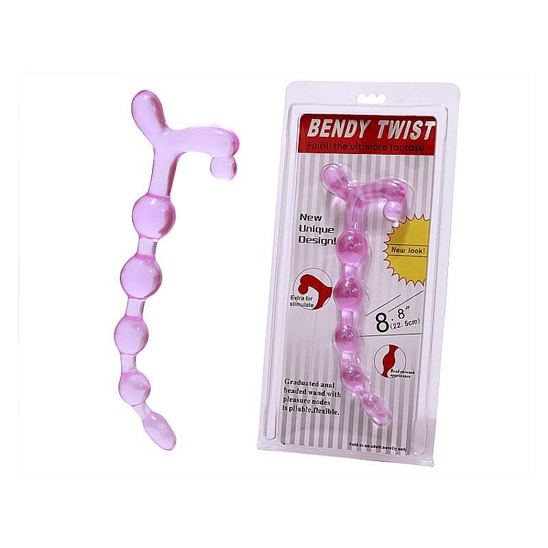 Foto do produto Plug Anal Esferas em Jelly Rosa