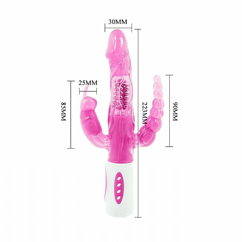 Foto do produto Vibrador Rotativo Triplo Pretty Bunny