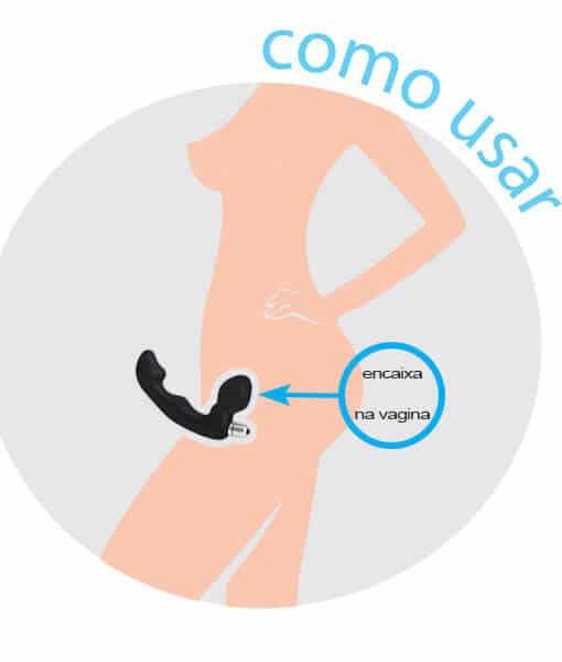 Foto do produto Vibrador Ativa - Strap on sem Cinta!