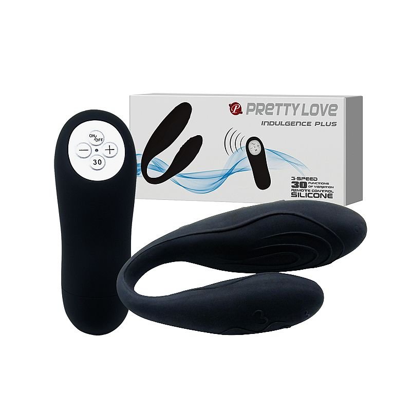 Foto do produto Vibrador Indulgence Plus Black - P/ Casal  - Controle Remoto