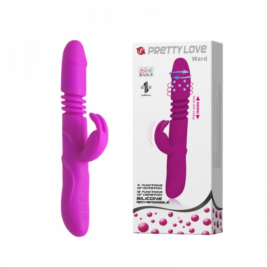 Foto do produto Vibrador Pretty Love Ward  - Vai e Vem, Rotativo e Recarregável